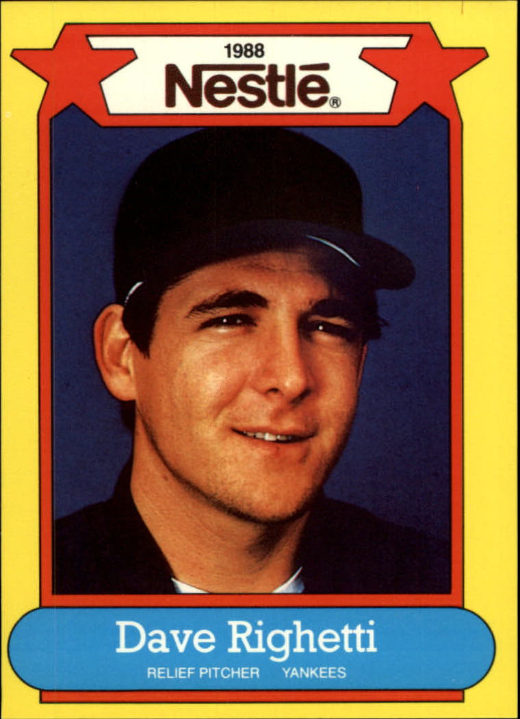 1988 Nestle Baseball Cards     028      Dave Righetti
